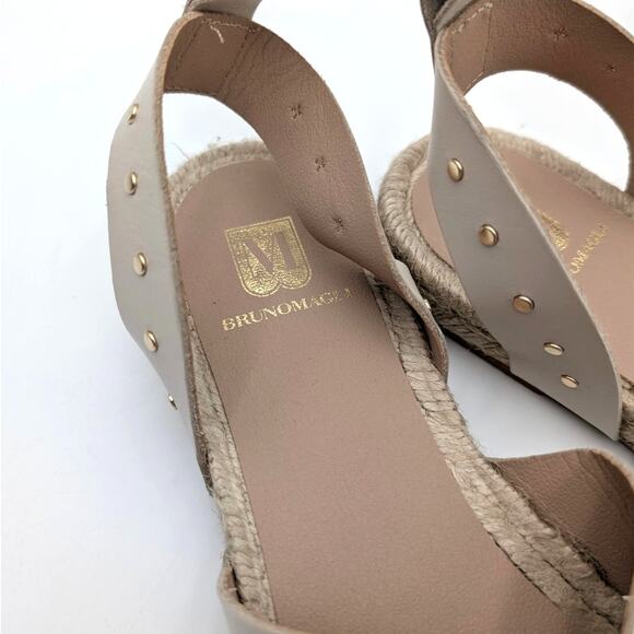 Bruno Magli Perla Ankle Strap Espadrille Sandals Women's Cream Size US9M EU40 - Picture 13 of 13